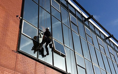 Building facade cleaning services Wales image